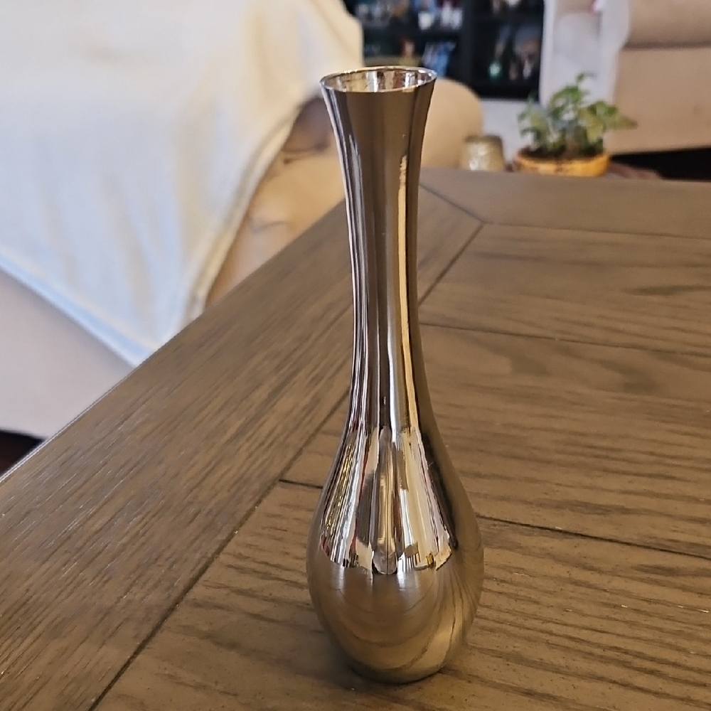 Elegant Metal Vase - Vintage